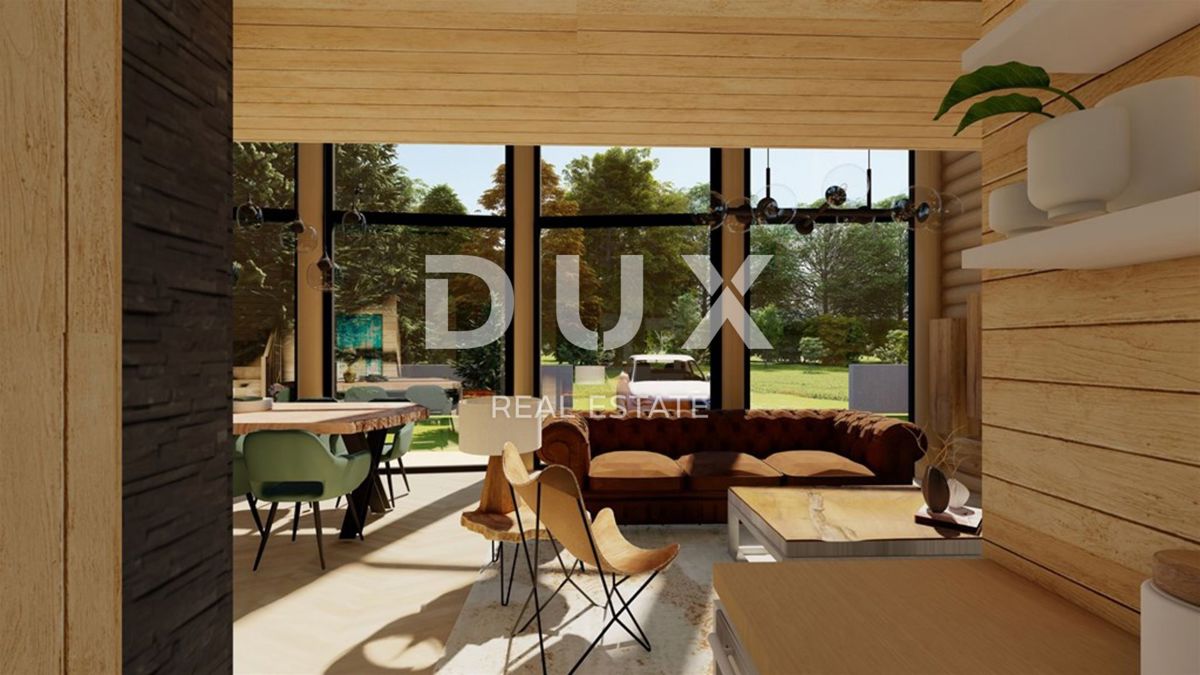 GORSKI KOTAR, FUŽINE - casa in legno di alta qualità 124 m2 nelle immediate vicinanze del lago + 400 m2 di dintorni