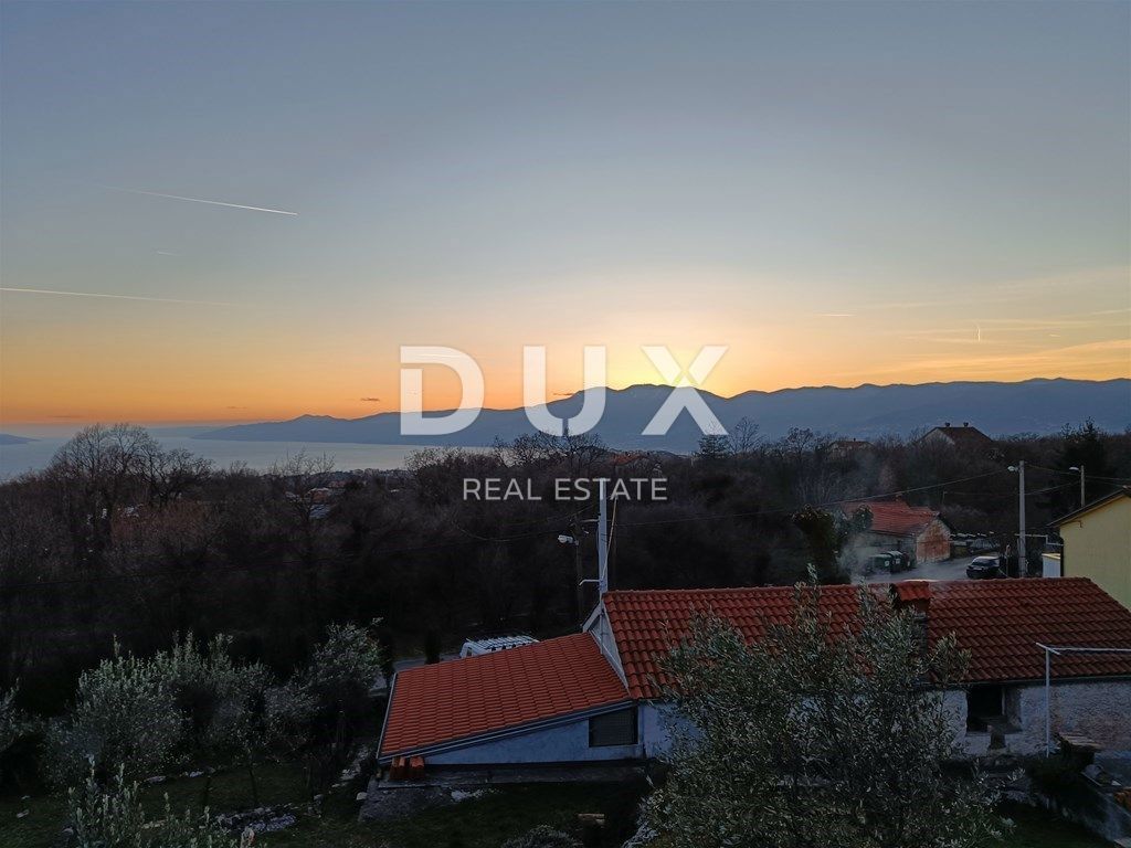 RIJEKA, DRENOVA - terreno edificabile 1.370 m2 con vista mare per edificio residenziale / appartamenti / casa bifamiliare / villa! OPPORTUNITÀ!!!