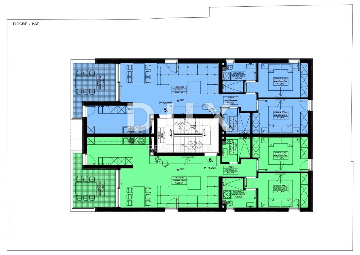 ISOLA DI PAG, MANDRE - appartamento con 2 camere da letto + soggiorno in un edificio di qualità nuovo