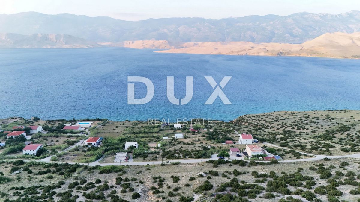 ISOLA DI PAG, BOŠANA - terreno edificabile con vista mare