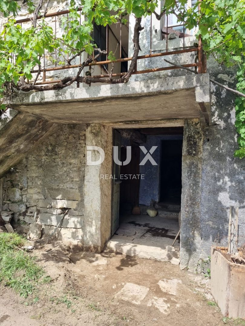 ISTRIA, PINGUENTE - Casa in pietra da ristrutturare con ampio terreno edificabile