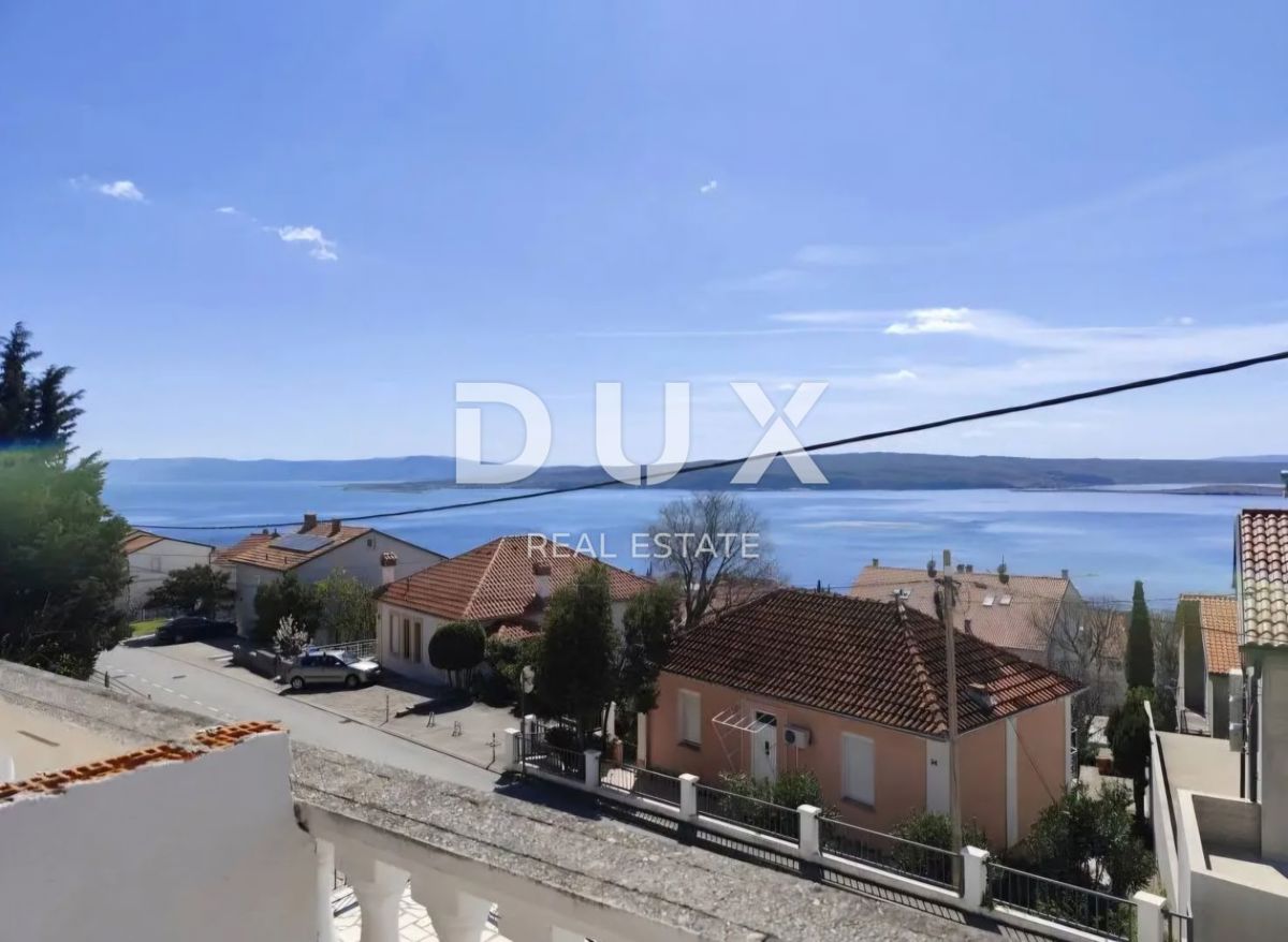 CRIKVENICA, DRAMALJ - appartamento con ampia terrazza e splendida vista mare