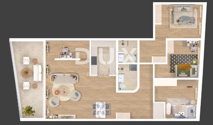 RIJEKA, KANTRIDA - nuovo edificio di lusso di qualità 3R+DB S26, solo da noi