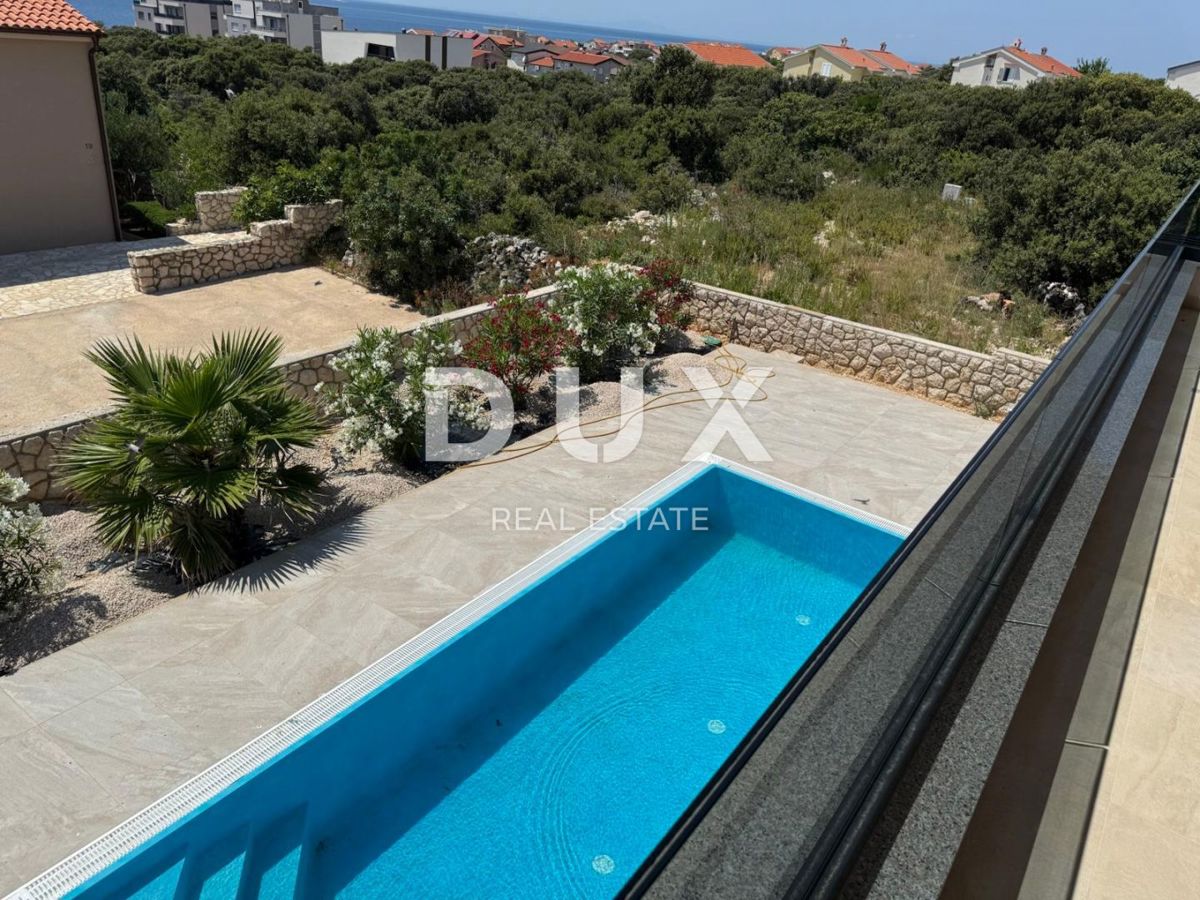 ISOLA DI PAG, MANDRE, casa di prima classe con piscina, di nuova costruzione.