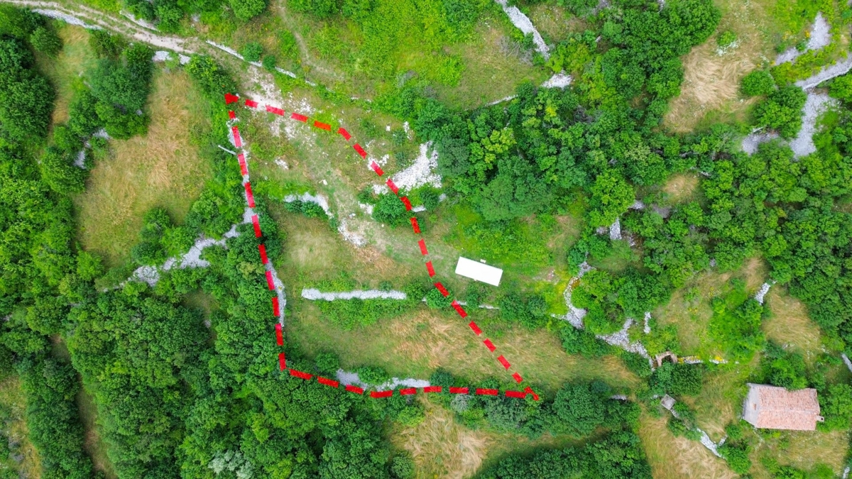 ISTRIA, SKITAČA - Terreno edificabile unico con permesso di costruire e vista mare 