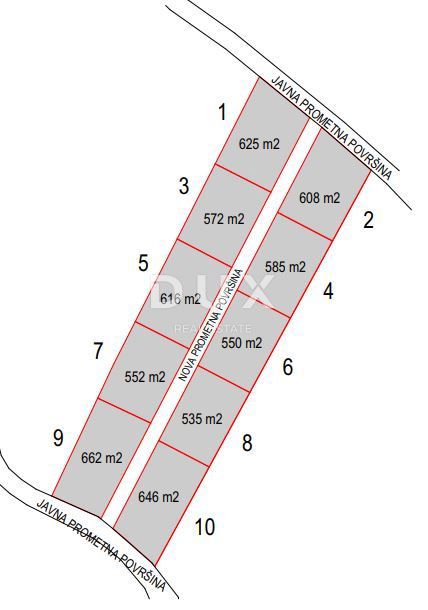 Terreno Zemunik Gornji, Zemunik Donji, 662m2