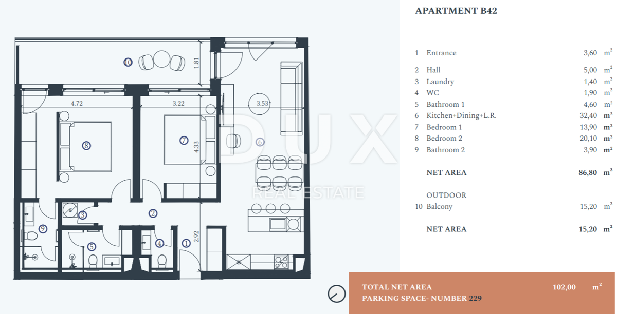 Appartamento Savudrija, Umag, 103,60m2