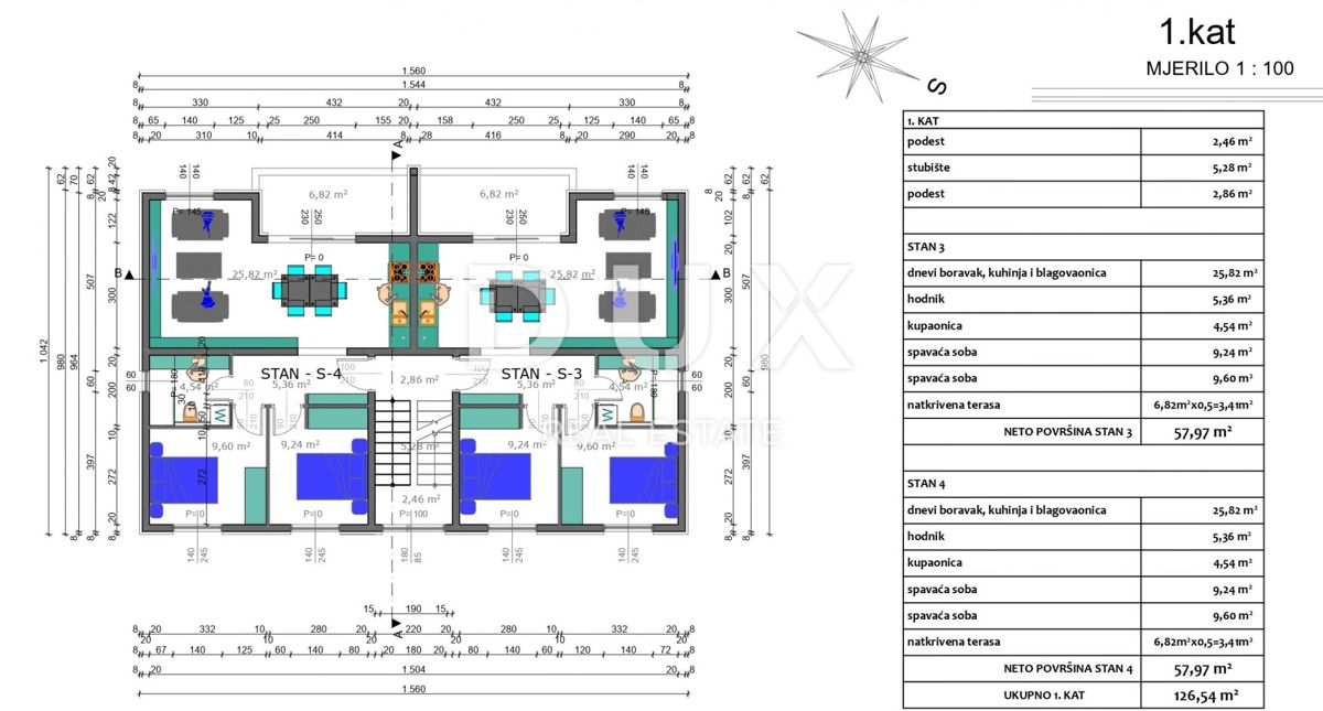 ISOLA DI PAG, ŠIMUNI - Appartamento con 2 camere da letto + soggiorno in una posizione prestigiosa a 50 m dal mare, OCCASIONE