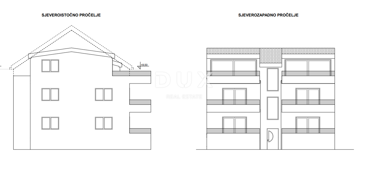 ISOLA DI PAG, PAG - esclusivo appartamento 2 camere da letto + soggiorno in un NUOVO EDIFICIO + terrazza! OCCASIONE!
