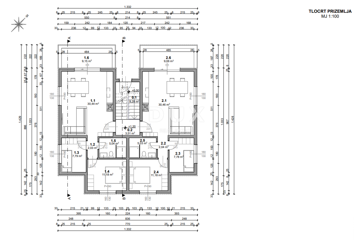 ISOLA DI PAG, PAG - esclusivo appartamento 2 camere da letto + soggiorno in un NUOVO EDIFICIO + terrazza! OCCASIONE!