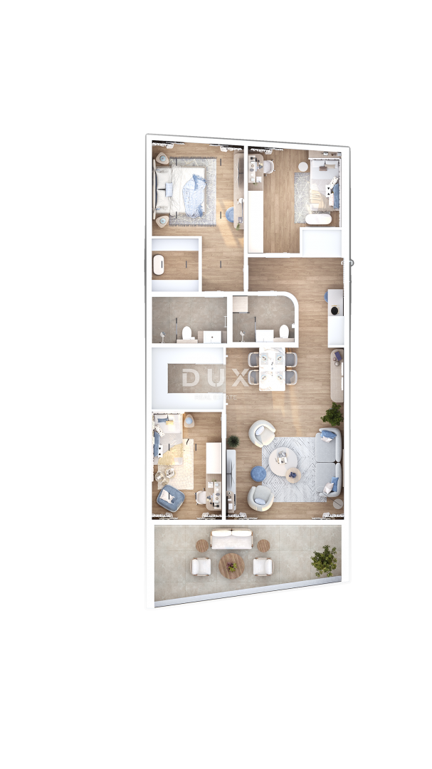 Appartamento Zamet, Rijeka, 127m2