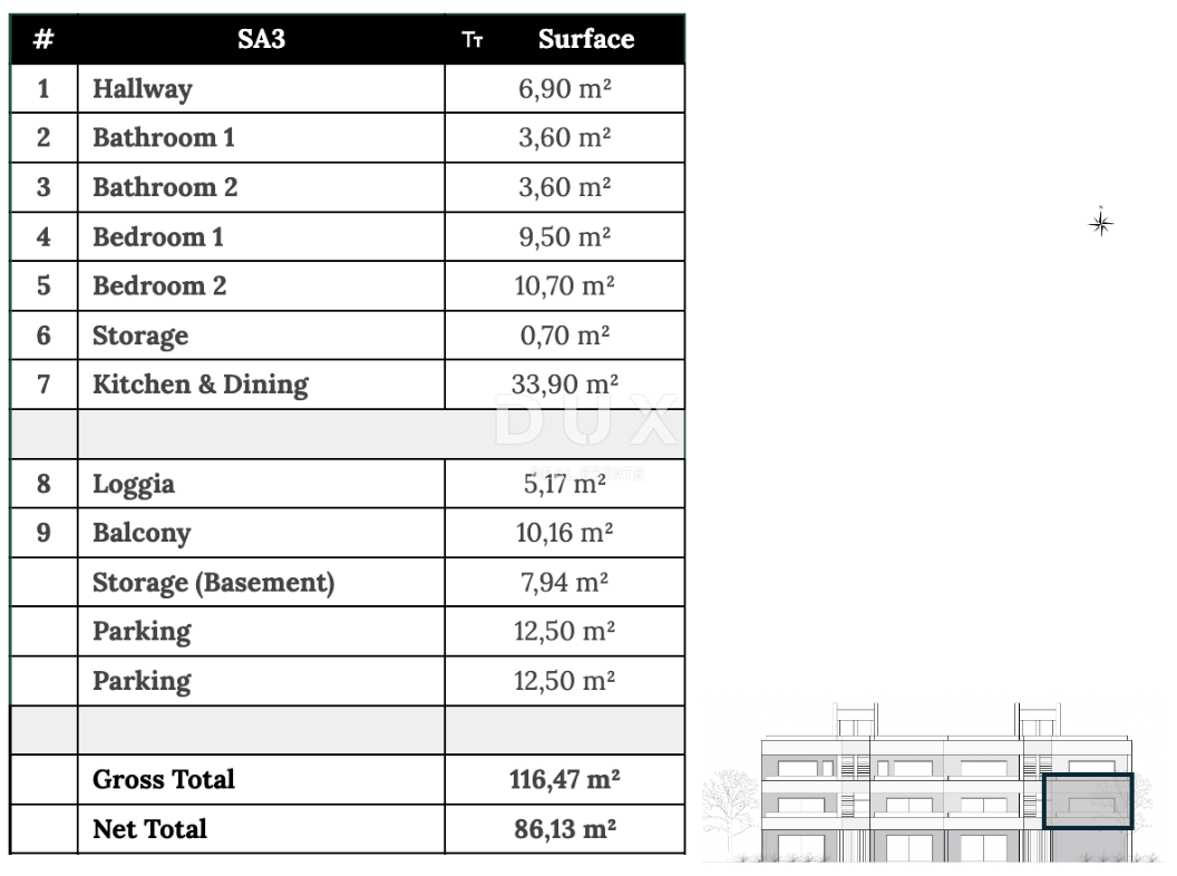 ZADAR, ZATON - Appartamento con vista mare a 95 metri dal mare! SA3