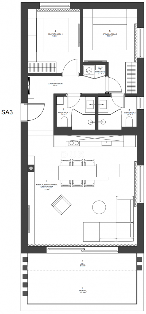ZADAR, ZATON - Appartamento con vista mare a 95 metri dal mare! SA3