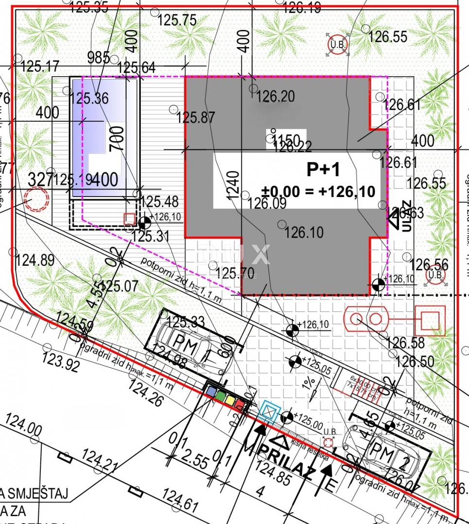 ISOLA DI KRK, MALINSKA (dintorni) - Terreno edificabile con progetto