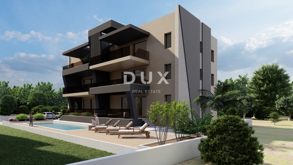 ZADAR, SUKOŠAN - Attico di prima classe! Riscaldamento a pavimento, piscina riscaldata, 120 metri dal mare, terrazza sul tetto...! S5