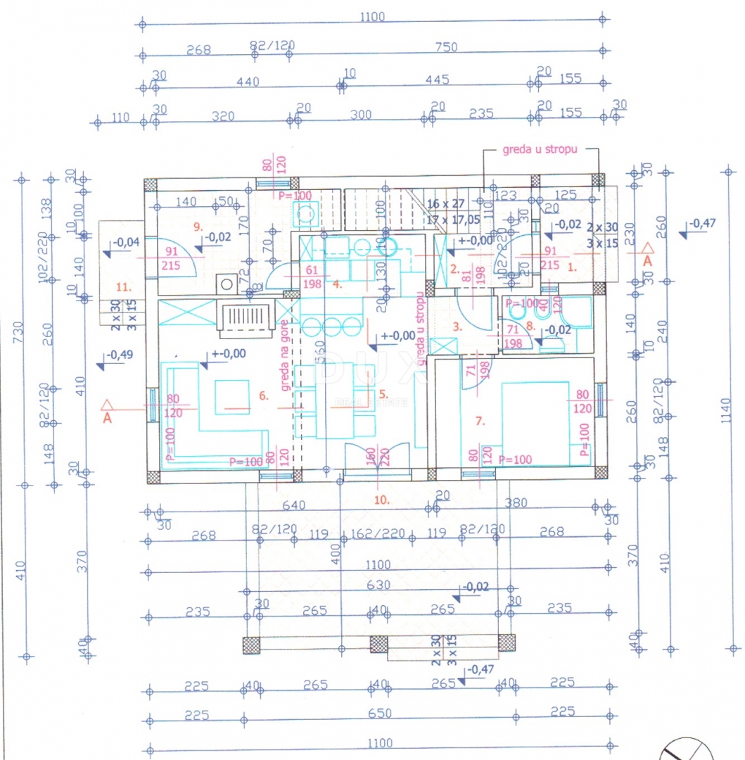 ISOLA DI RAB, BARBAT - Casa in ottima posizione a 100 m dal mare
