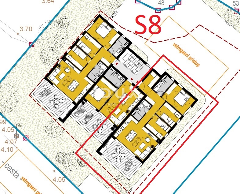 ŠIBENIK, SRIMA - Moderno appartamento con tre camere da letto in un nuovo edificio, a 300 metri dalla spiaggia sabbiosa