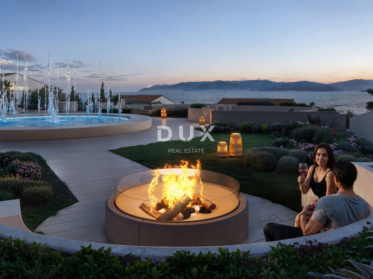 NOVI VINODOLSKI – Appartamento di 65 m² in un resort esclusivo, prima fila al mare con spiaggia privata