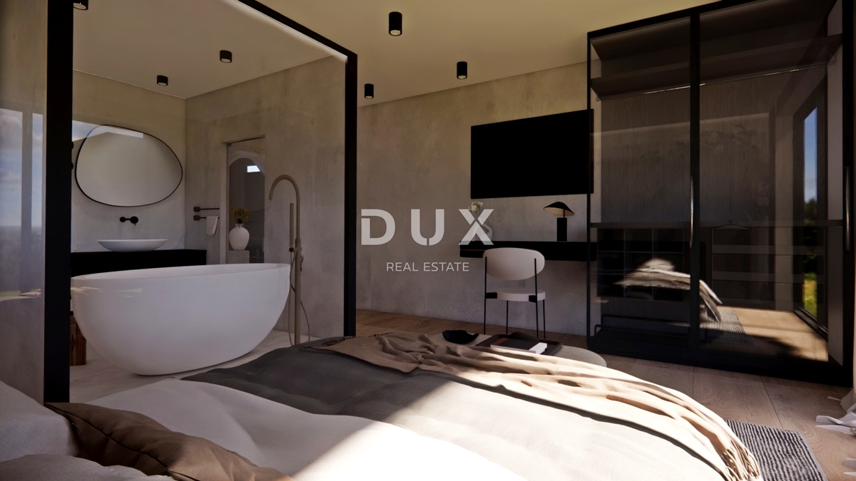 ISTRIA, MONTONA - Terreno con permesso di costruire e progetto interessante