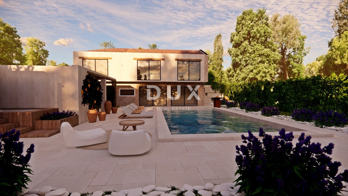 ISTRIA, MONTONA - Terreno con permesso di costruire e progetto interessante