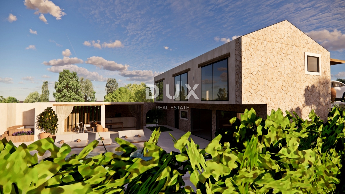 ISTRIA, MONTONA - Terreno con permesso di costruire e progetto interessante