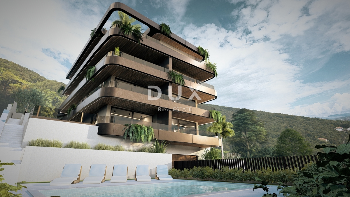 OPATIJA, IČIĆI - Appartamento di lusso con terrazza e vista libera