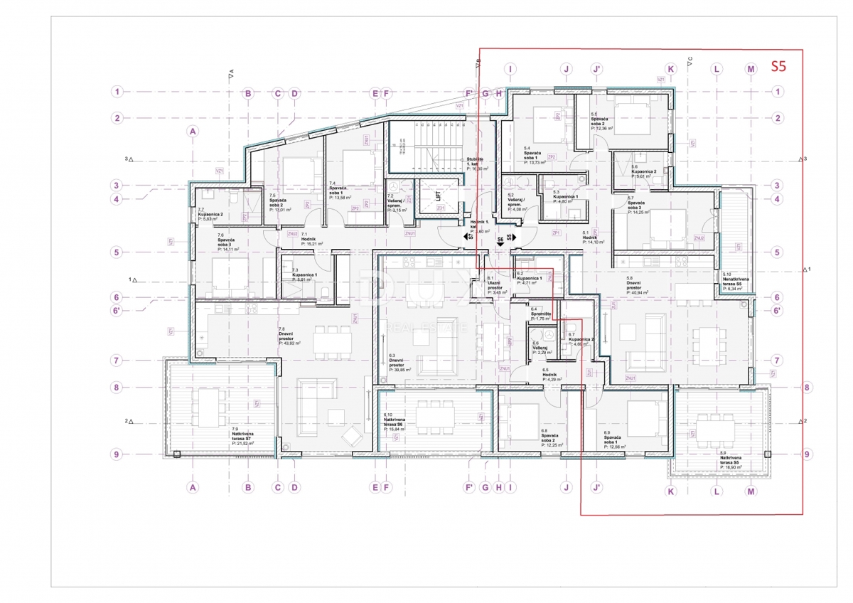ŠIBENIK, VODICE – Lussuoso appartamento con tre camere da letto con ascensore e vista panoramica sul mare