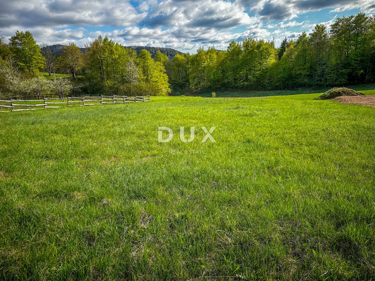 RAVNA GORA, STARI LAZ – terreno edificabile di 1.204 m² per la costruzione di due case vacanze con piscina
