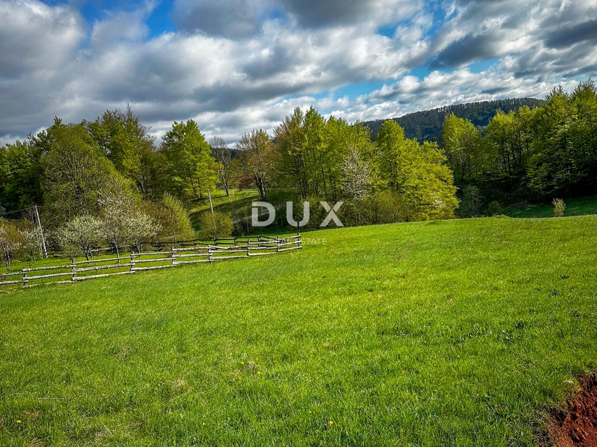 RAVNA GORA, STARI LAZ – terreno edificabile di 1.204 m² per la costruzione di due case vacanze con piscina