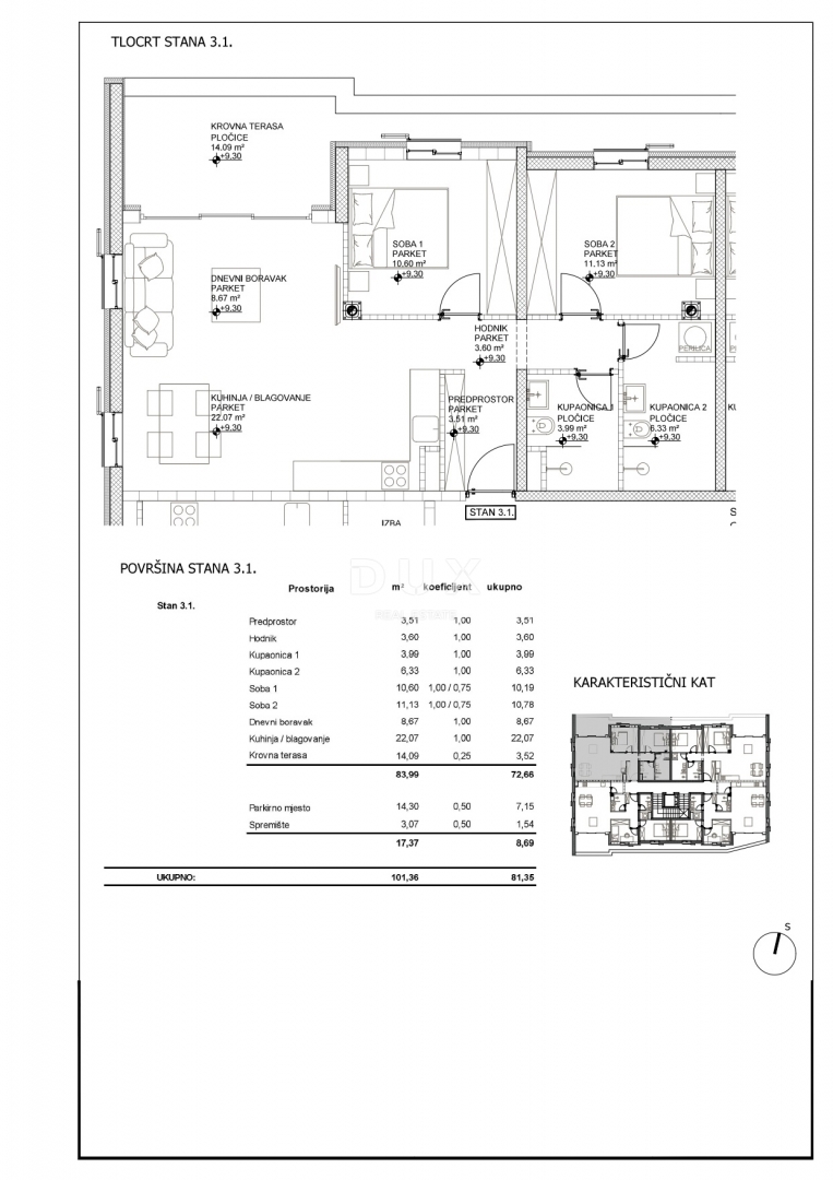 ISOLA DI CHERSO, CITTÀ DI CHERSO - splendido edificio nuovo in posizione privilegiata, proprio nel centro, a 50 metri dal mare