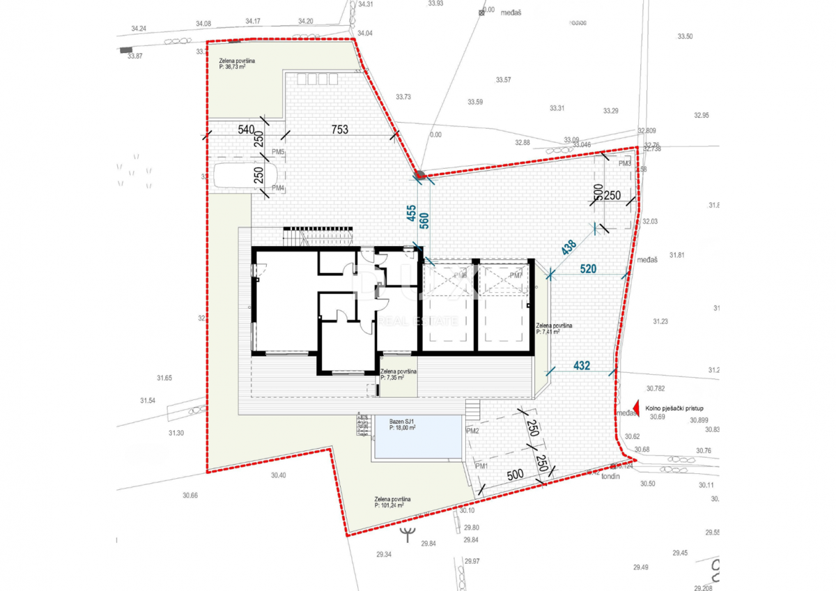 ŠIBENIK, TRIBUNJ – Appartamento di lusso premium al piano terra con piscina