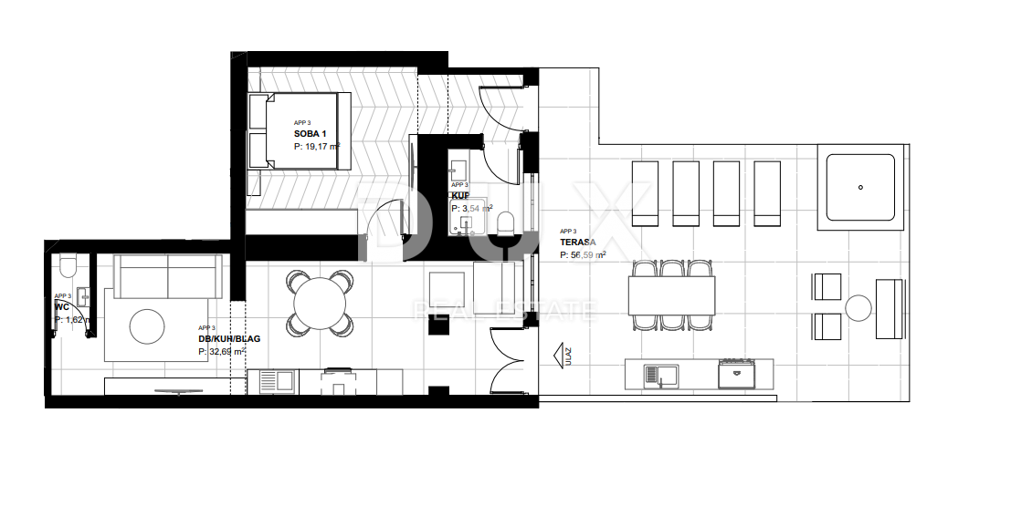OPATIJA, LOVRAN – Appartamento esclusivo con vista panoramica e piscina
