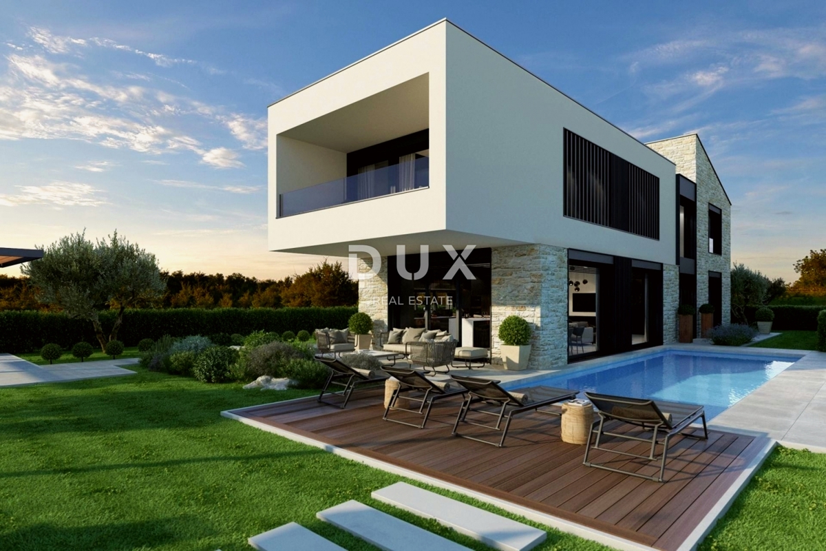 ISTRIA, PARENZO - Casa moderna con piscina e vista mare
