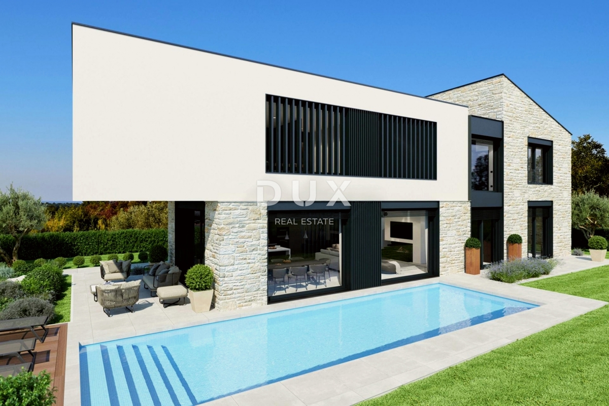 ISTRIA, PARENZO - Casa moderna con piscina e vista mare