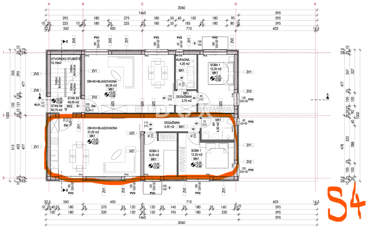 ZADAR, VRSI MULO - Nuova costruzione in una posizione ricercata! 2S+DB! S4