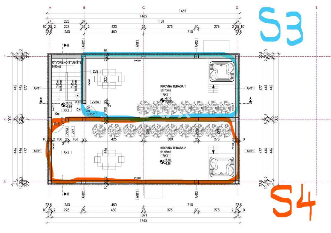 ZADAR, VRSI MULO - Nuova costruzione in una posizione ricercata! 2S+DB! S4