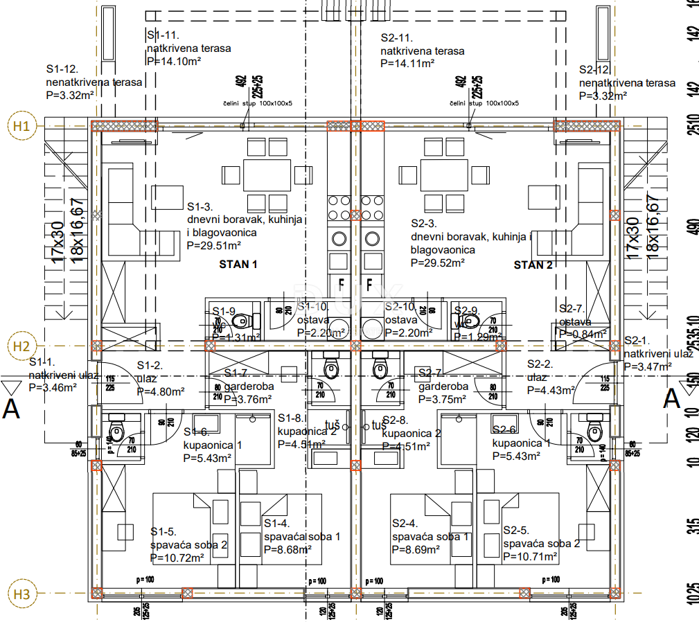 ZARA, ZATON - Progetto di 12 appartamenti! Permesso di costruire! Seconda fila al mare!