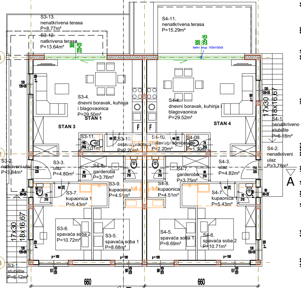 ZARA, ZATON - Progetto di 12 appartamenti! Permesso di costruire! Seconda fila al mare!