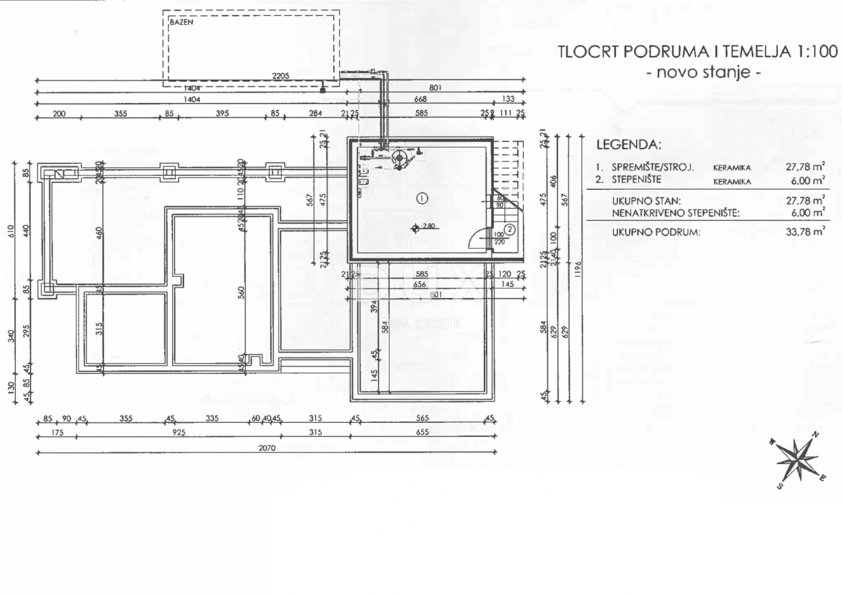 ISTRIA, ALBONA - Terreno con costruzione iniziata