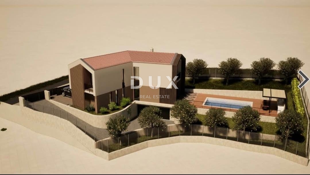 BUZET (dintorni) - terreno edificabile con permesso di costruire valido e progetto, pronto per la costruzione!