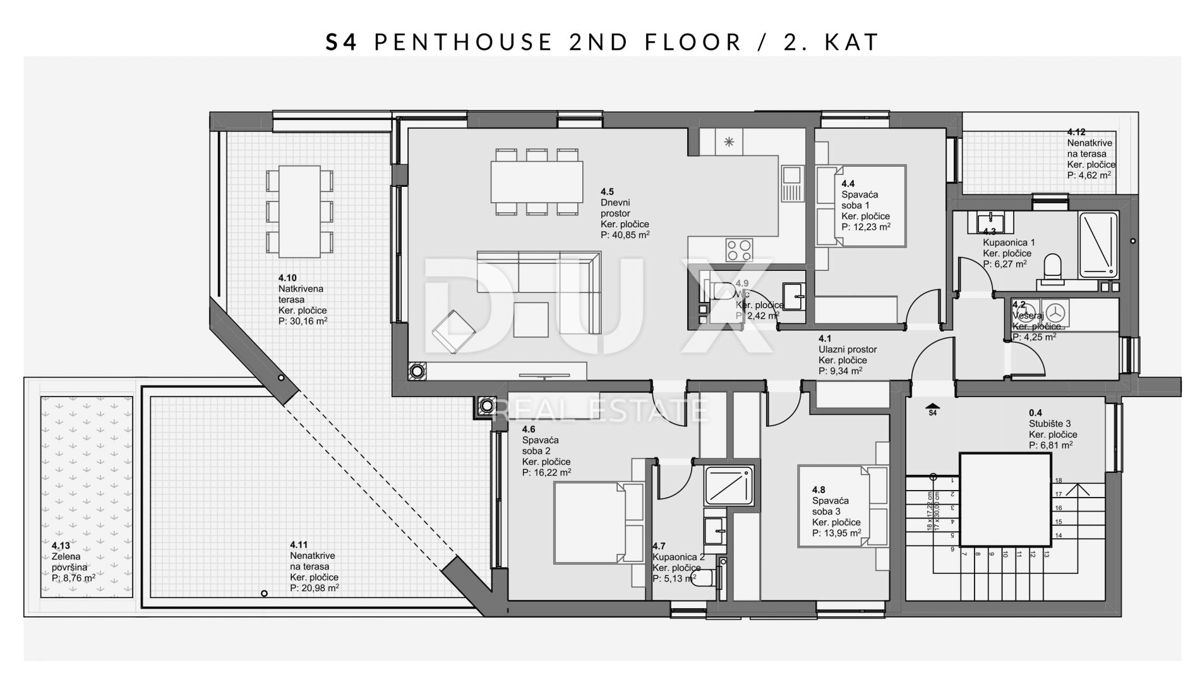 ŠIBENIK, VODICE – Attico con vista panoramica sul mare, lusso che trasuda libertà e luce