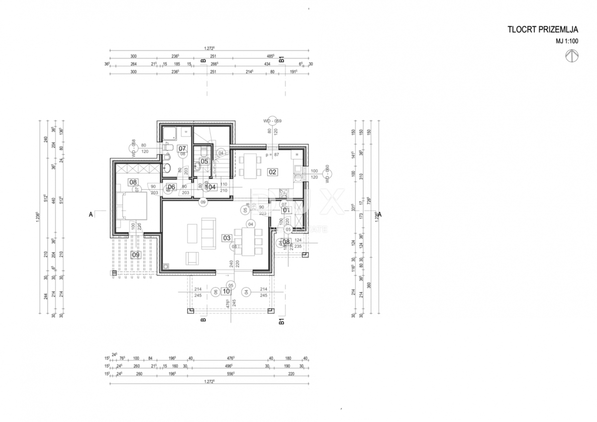 ISTRIA, RABAC - Ampia casa con piscina e vista mare