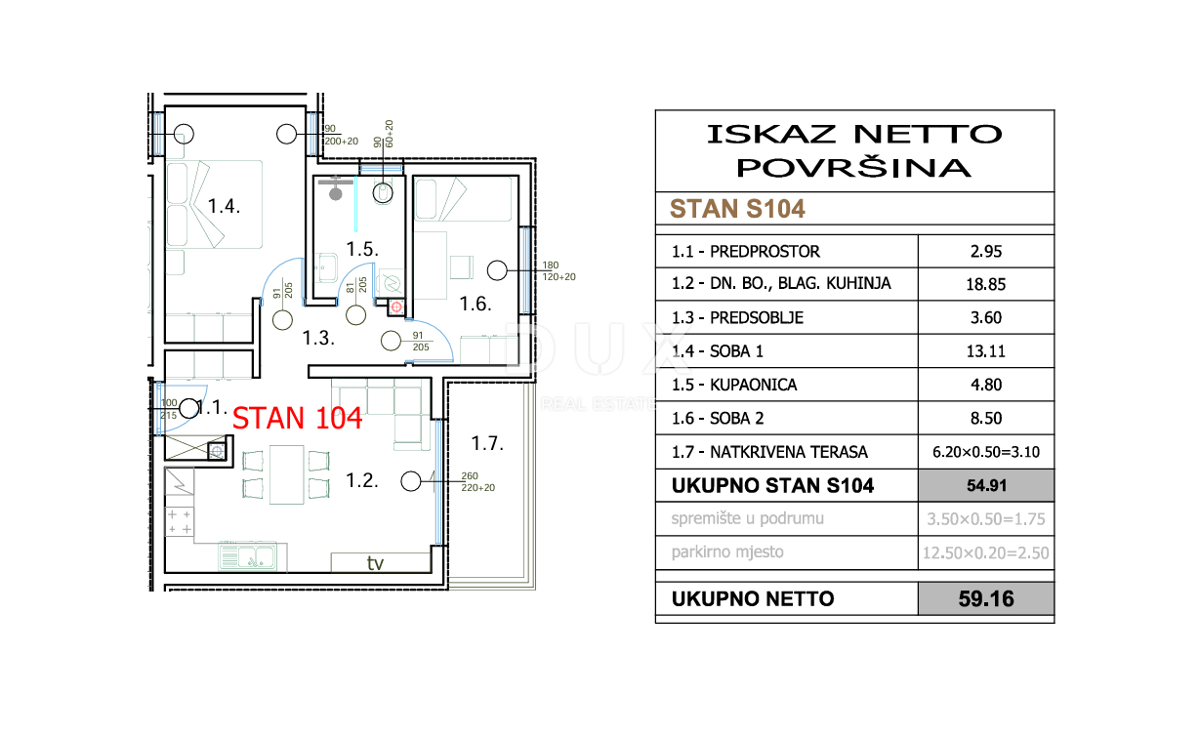 ISTRIA, POLA - Nuovo edificio moderno - centro! 3° piano!