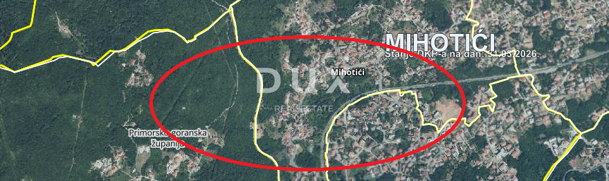 OPATIJA, MIHOTIĆI - Terreno edificabile di 6500 m2 con progetto per un condominio