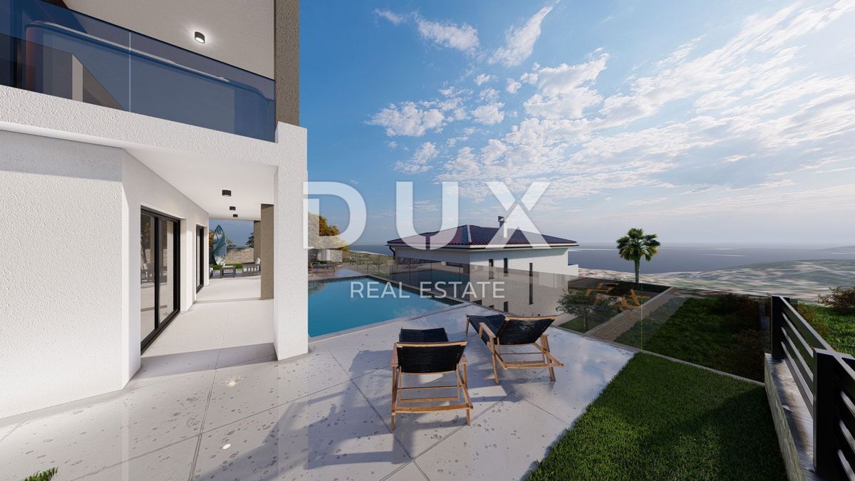 ISOLA DI KRK, VRBNIK - Appartamento di lusso con vista panoramica sul mare