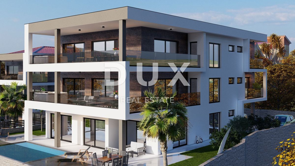 ISOLA DI KRK, VRBNIK - Appartamento di lusso con vista panoramica sul mare