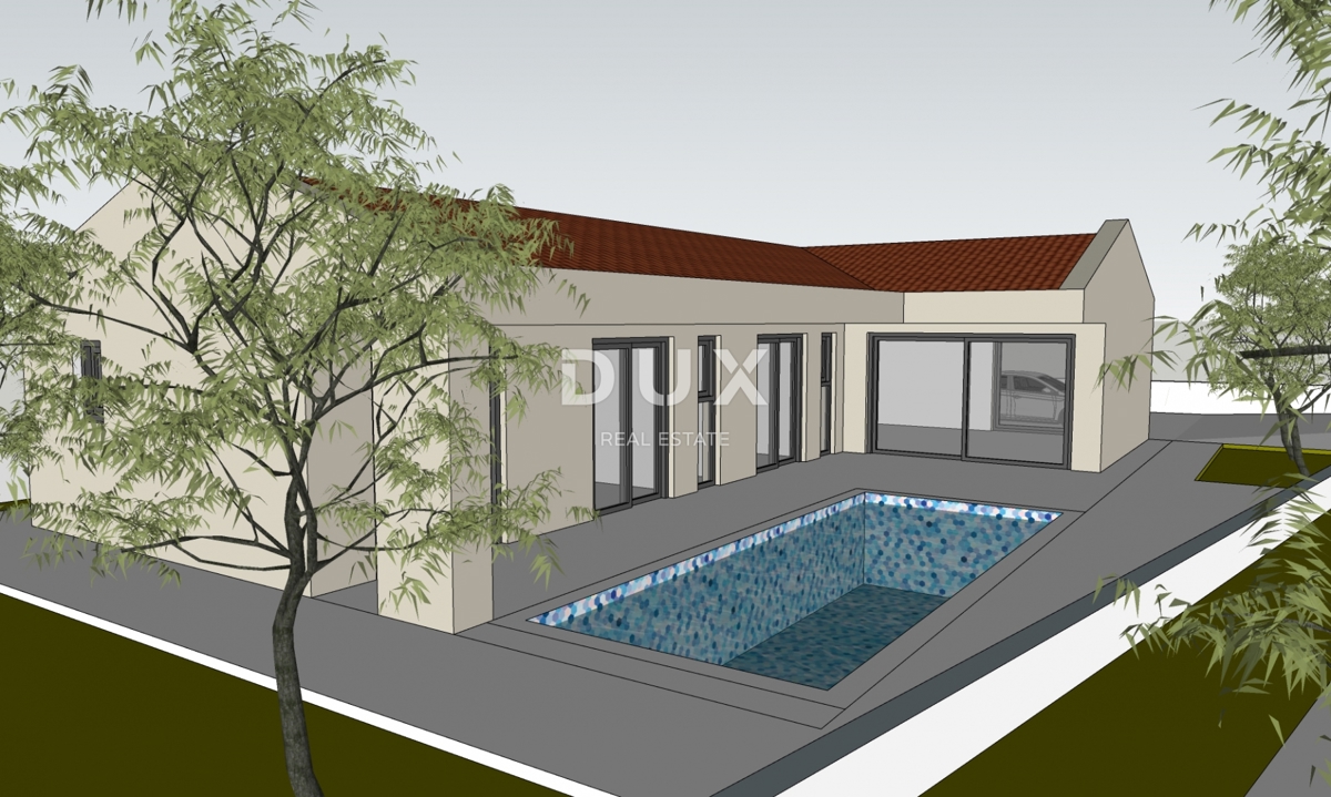 ISTRIA, MARČANA - Progetto di prestigio per una casa a un solo piano con piscina