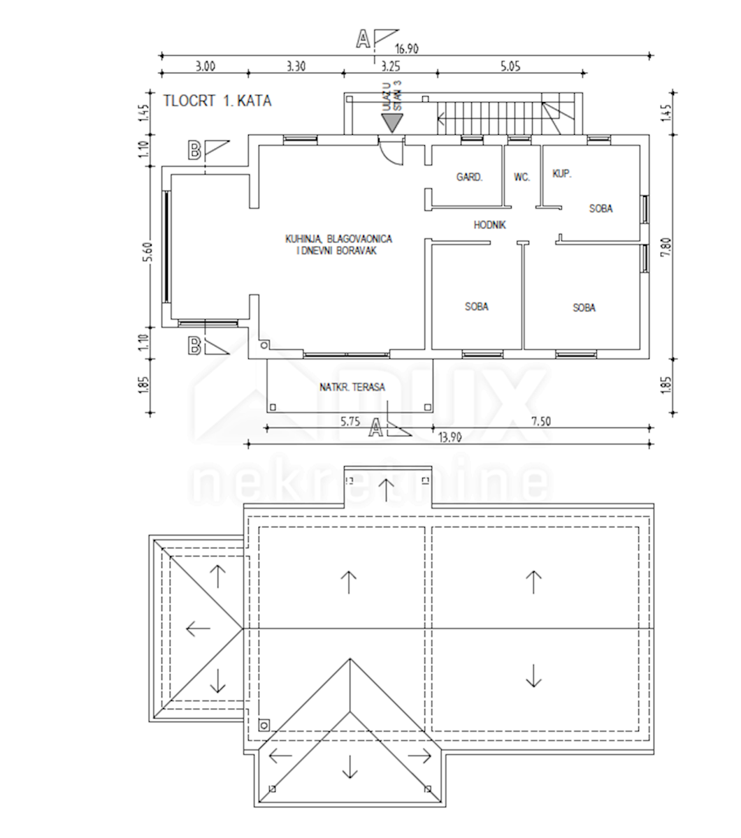 OPATIJA, LOVRAN, DOBREĆ - casa 390m2 con bellissima vista sul mare + giardino 850m2