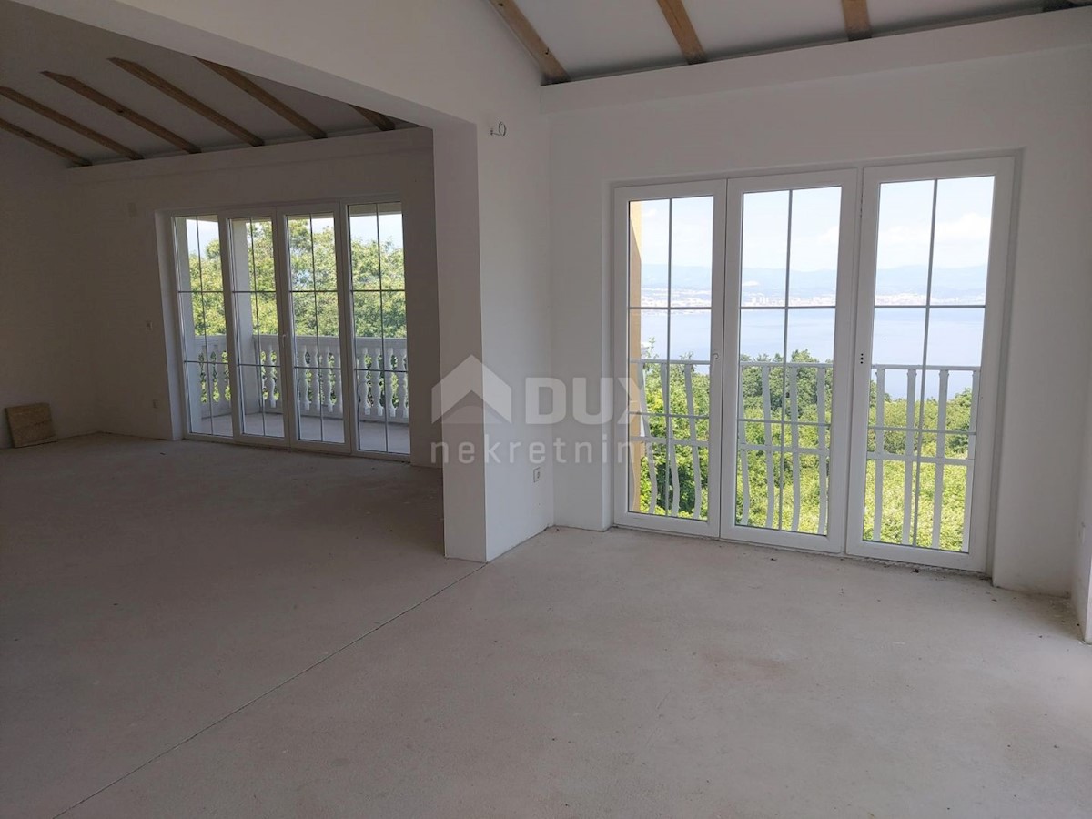 OPATIJA, LOVRAN, DOBREĆ - casa 390m2 con bellissima vista sul mare + giardino 850m2
