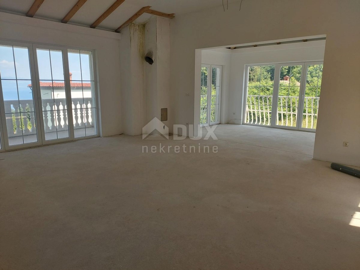 OPATIJA, LOVRAN, DOBREĆ - casa 390m2 con bellissima vista sul mare + giardino 850m2